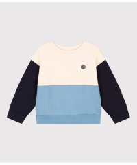 PETIT BATEAU/バイカラースウェットプルオーバー/505811394