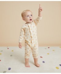 PETIT BATEAU/スウェットプリント前開きロンパース/505811448