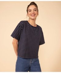 PETIT BATEAU/ボクシーボーダー半袖Ｔシャツ/505811634