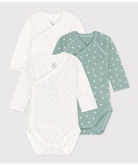 PETIT BATEAU/長袖あわせボディ３枚組/505811711