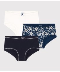 PETIT BATEAU/ハイウェストショーツ３枚組/505811740