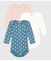 PETIT BATEAU/長袖ボディ３枚組/505811805