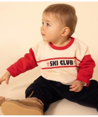 PETIT BATEAU/バイカラースウェットプルオーバー/505811844