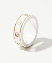 GUCCI/グッチ GUCCI グッチ GUCCI 606826 J85V5 リング ICON RING IN YELLOW GOLD AND ZIRCONIA メンズ レ/505811963