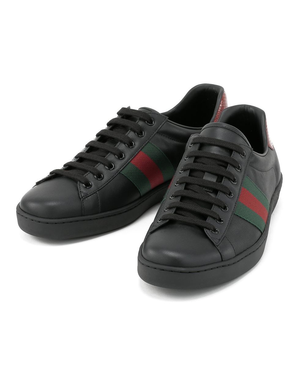 GUCCI グッチ スニーカー 茶系x青x赤 4103625E0128 楽天市場】グッチ GUCCI エース スニーカー 靴 シューズ レザー