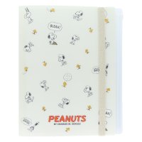 cinemacollection/スヌーピー クリアファイル ゴムバンド付クリアファイル5P＋F PEANUTS AMERICAN TASTE 10 アイボリー 新入学 ピーナッツ サンスター文/505812202