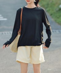 TeddyShop/テディショップ Teddyshop レディース水着 長袖ラッシュガード+ハーフパンツ+ビスチェ風ハイウエスト上下タンキニ 4点セット【返品不可商品】/505252894