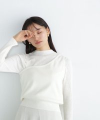 NATURAL BEAUTY BASIC/アシメビスチェレイヤードニット/505802915