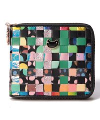 tsumori chisato CARRY/エポネコメッシュ ラウンドファスナー2つ折り財布/505803201