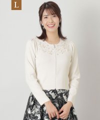 TO BE CHIC(L SIZE)/【L】レーヨンナイロンビジュー カーディガン/505803403