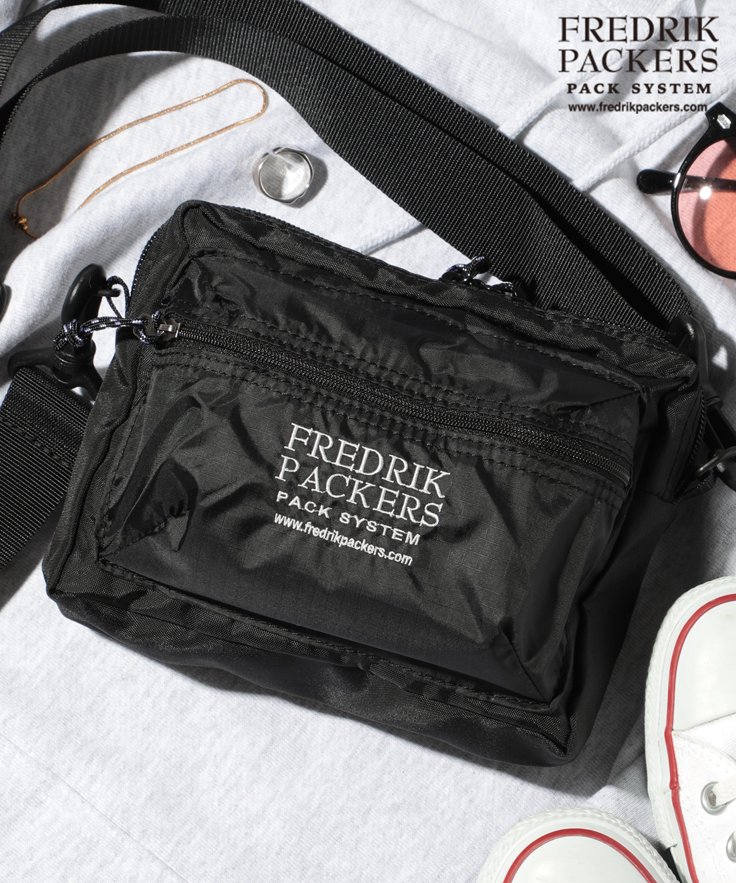 FREDRIK PACKERS マザーズバッグ　ショルダーバッグ グレー FREAK'S STORE ショルダーバッグ バッグ FREDRIK PACKERS