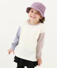 devirock/袖配色 長袖Tシャツ 子供服 キッズ 男の子 女の子 トップス 長袖Tシャツ ロンT /505812677