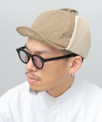 Besiquenti/オニオンキルト キルティング イヤーフラップ キャップ ショートバイザー フリース 耳当て 耳付き 秋 冬 防寒 アウトドア レジャー 旅行/505813507