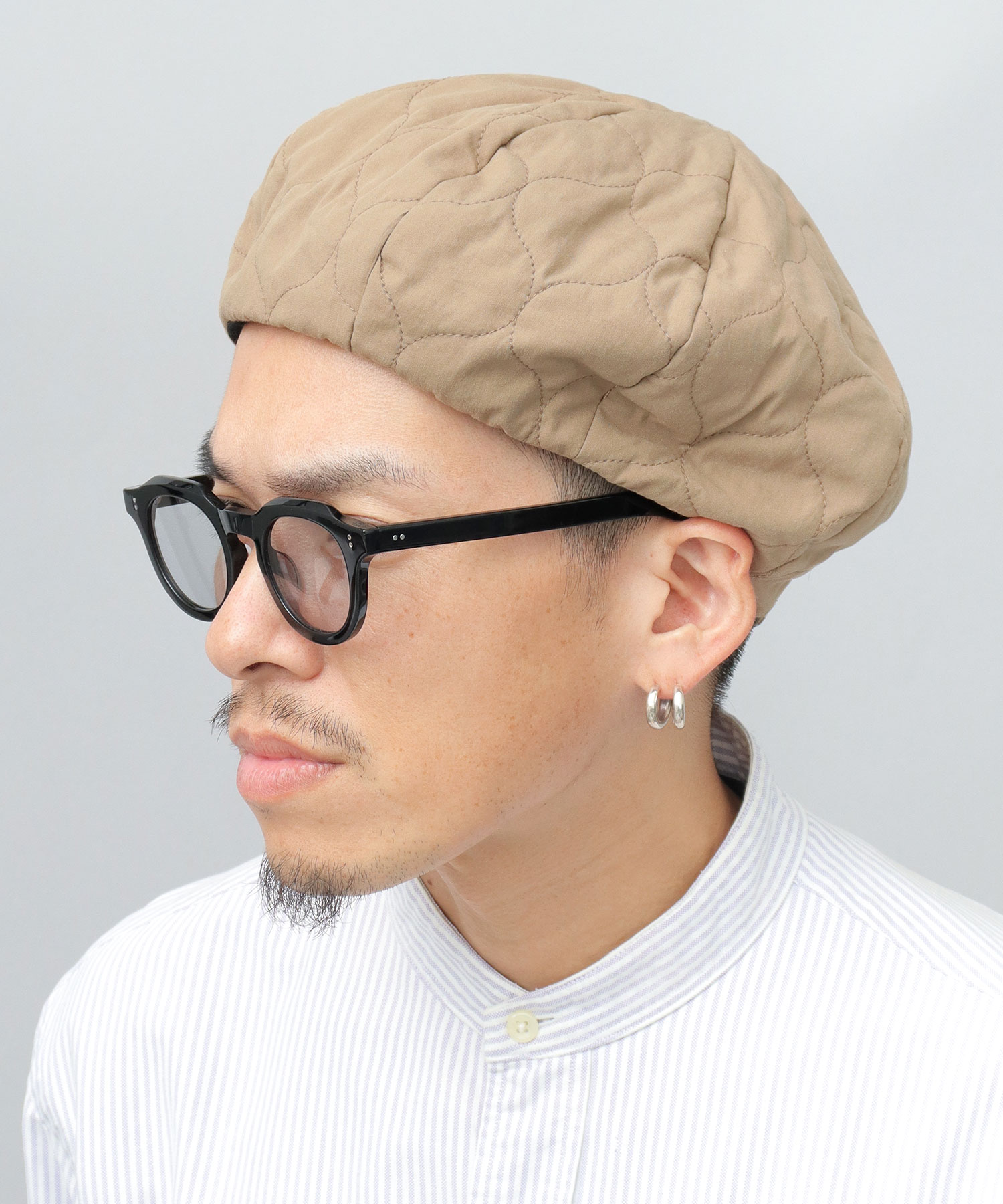 ベーシックエンチ Basiquenti オニオンキルト ベレー帽