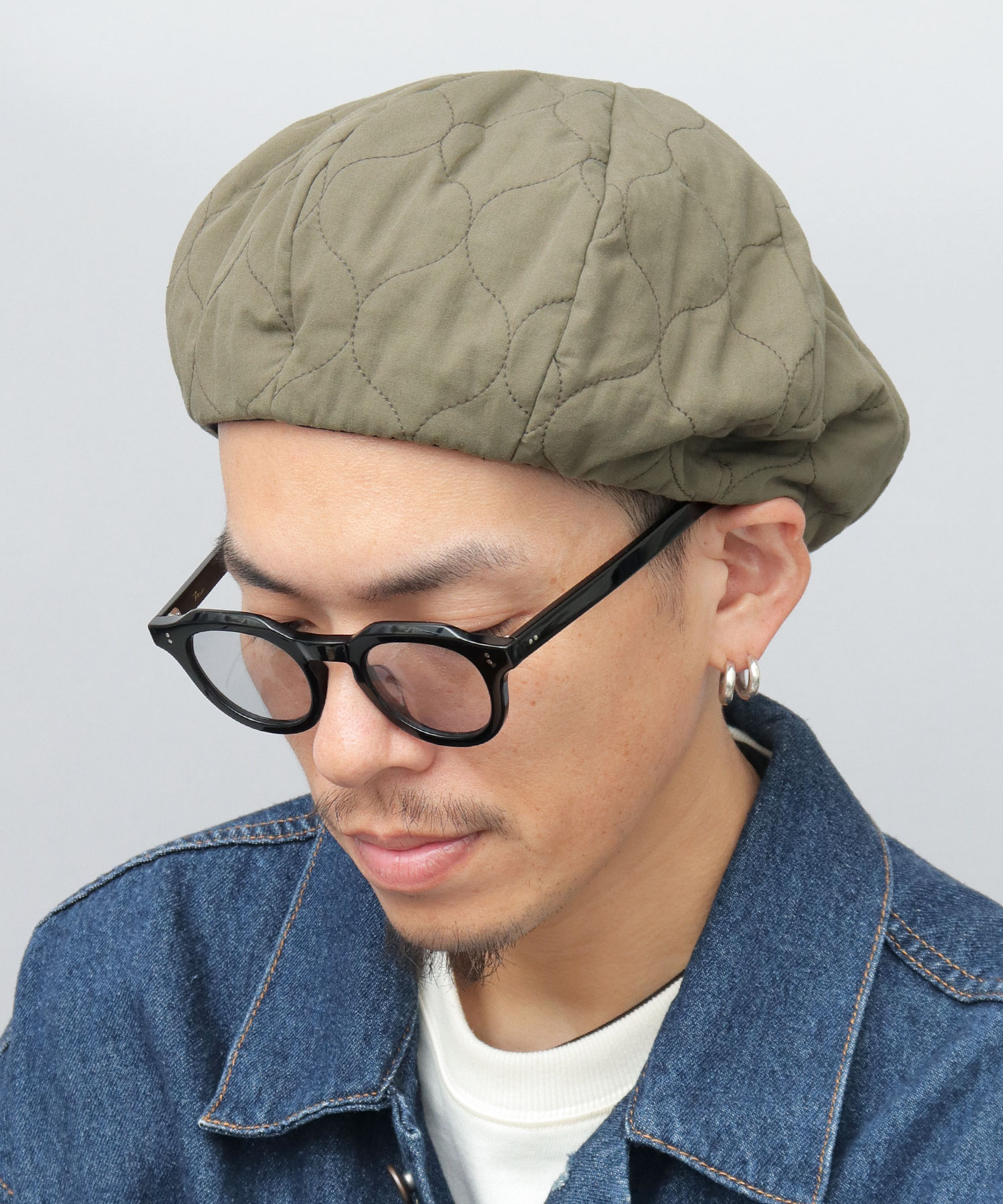 ベーシックエンチ Basiquenti オニオンキルト ベレー帽