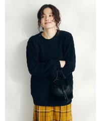 CRAFT STANDARD BOUTIQUE/洗えるモールケーブルニットチュニック/505790079