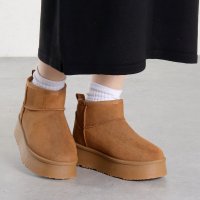 SFW/デデス Dedes 厚底ファーショートブーツ / 6362/505813328