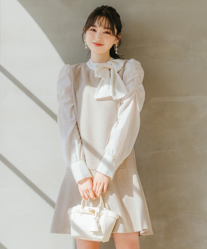 ボウエー bow.a リリーワンピース ホワイト LILY ONE-PIECE
