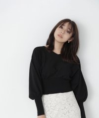 NATURAL BEAUTY BASIC/Vネッククロップドドルマンニット/505814431