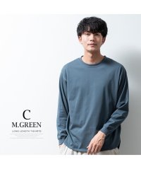  GENELESS/tシャツ メンズ 長袖 シルケットライク ロング丈 長袖tシャツ ロングtシャツ ラウンド裾 キーネック クルーネック 秋冬 トップス 全6色/505814729