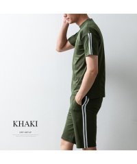  GENELESS/ジェネレス GENELESS セットアップ メンズ tシャツ パンツ 上下セット 吸水速乾 ジャージ 半袖 Tシャツ ハーフパンツ 夏 パジャマ 部屋着 ライン/505814744