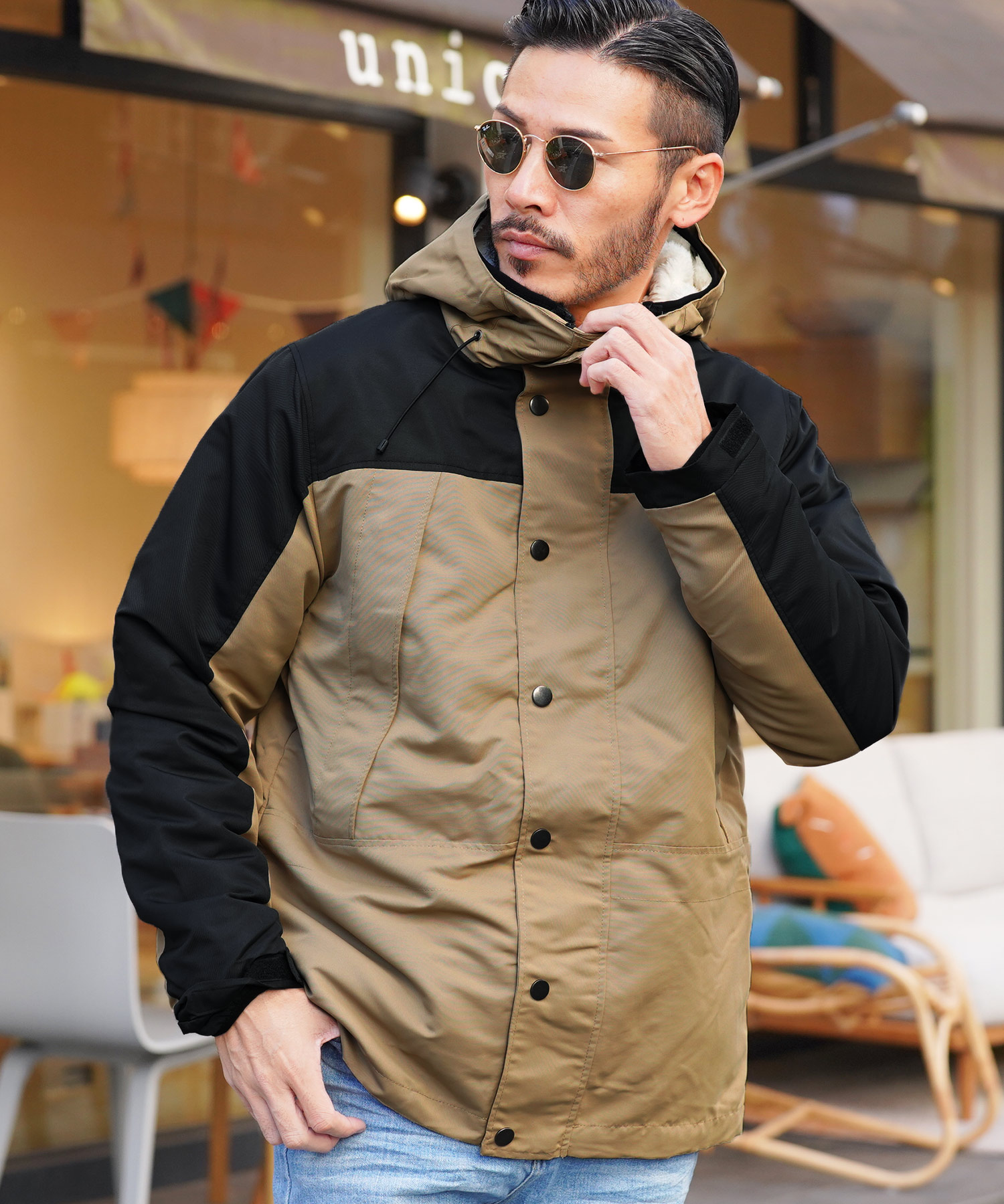 ジギーズショップ JIGGYS SHOP 3WAY撥水マウンテンパーカー ボア ジギーズショップ JIGGYS SHOP 3WAY撥水マウンテンパーカー ボア
