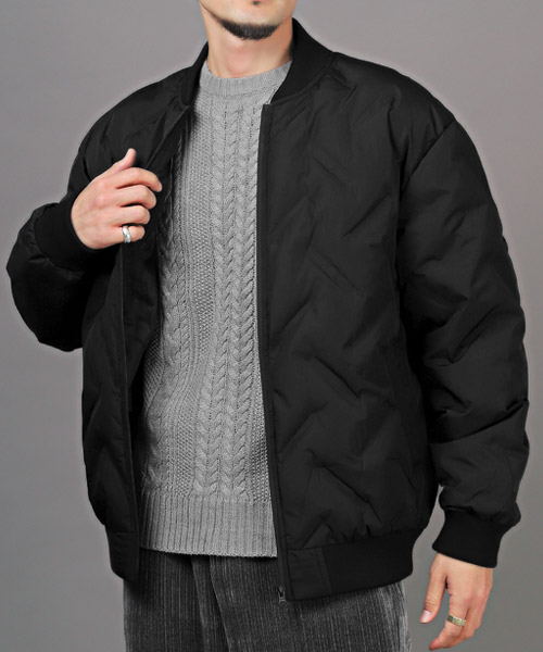 セール】中綿シームレスMA－1ジャケット/MA－1ジャケット メンズ 中綿 