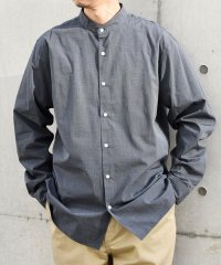 SHIPS any MEN/SHIPS any: ストライプ / ソリッド リラックス バンドカラー シャツ 24SS◆/505456189