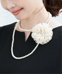 ikka/コサージュ付きパールネックレス/505748158