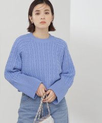 NATURAL BEAUTY BASIC/クロップドケーブルニット　24SS/505805056