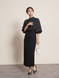 FENNEL/フェンネル FENNEL バックリボンバイカラーワンピース/505816073