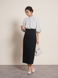 FENNEL/フェンネル FENNEL バックリボンバイカラーワンピース/505816073