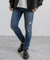 Rocky Monroe/ロッキーモンロー Rocky Monroe スキニーパンツ デニム ダメージ メンズ レディース ジーンズ スリム タイト 細身 ストレッチ 伸縮性 シンプル /505816525