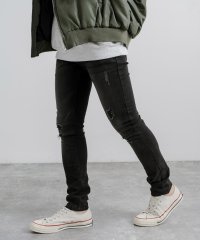 Rocky Monroe/ロッキーモンロー Rocky Monroe スキニーパンツ デニム ダメージ メンズ レディース ジーンズ スリム タイト 細身 ストレッチ 伸縮性 シンプル /505816525