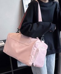 ninon/【2WAY/3WAY】【撥水加工】ポイントレザーがオシャレな大容量ボストンバッグ/ショルダーバッグ/トラベルバッグ/505816772