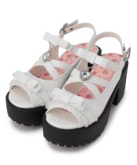 csT&P/シーエス ティーアンドピー csT&P バックベルト×ダブルリボンパンプス 24SS/505817010