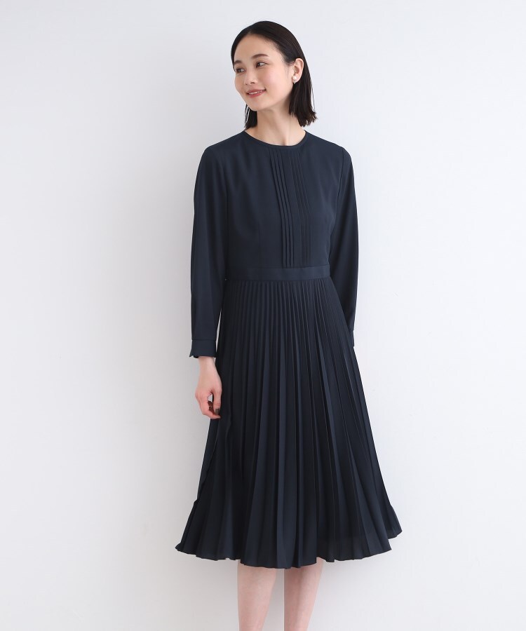 INDIVI アコーディオンプリーツワンピース セール 80%OFF】インディヴィ INDIVI 【セレモニー／スタイルUP