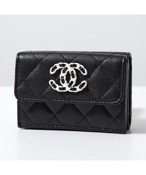 クーポン】CHANEL 三つ折り財布 AP3711 B14928 MATELASSE(505817105 ...