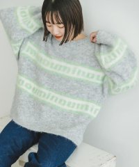 ITEMS URBAN RESEARCH/シャギーボーダーロゴニット/505817486