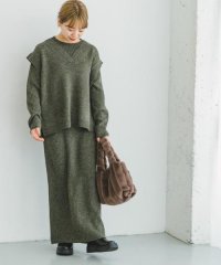 ITEMS URBANRESEARCH/Vネックベスト×ニットワンピース/505817492