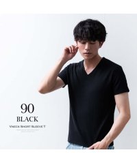  GENELESS/tシャツ メンズ 半袖 Vネック Tシャツ ストレッチ 半袖tシャツ ストライプ 細身 スリム おしゃれ トップス カジュアル インナー 全3色/504750916