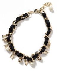LANVIN en Bleu(JEWELRY)/ランバン オン ブルー LANVIN en Bleu ゴールド＆ブラック ボリュームショートネックレス/505801303