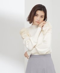 NATURAL BEAUTY BASIC/シアーパフドッキングニット/505818217