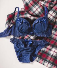 fran de lingerie/あなたに贈るバストメイクもバッチリ 「ストライプギフト ペアブラジャー（ワイヤー有り）」 ブラジャーショーツセット/505818525