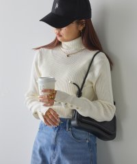 NICE CLAUP OUTLET/【WEB限定/春まで着れる】袖ボタンリブタートルプルオーバー/505821245