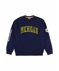 Mitchell & Ness/ミシガン ゼア&バック フリース クルー NCAA THERE AND BACK FLEECE CREW MICHIGAN/505821325