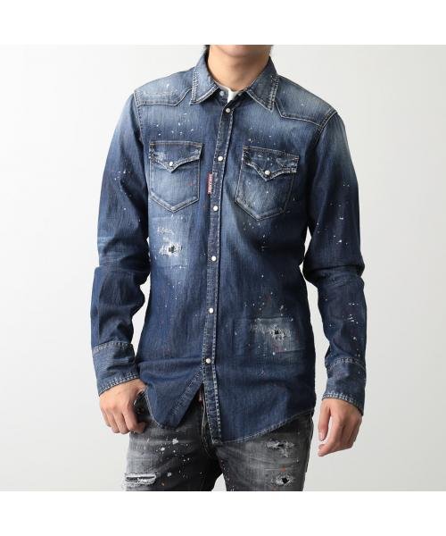 セール 50%OFF】DSQUARED2 デニムシャツ S71DM0622 S30341 長袖 