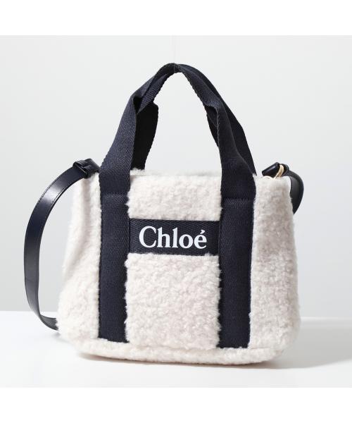 【ほぼ未使用】Chloe クロエ　ハンドバッグ　ボア　ウール　レザーサイズ