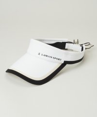 LANVIN SPORT/【Sサイズ】ラインデザインサンバイザー【UV/リボン取り外し可】/505806939