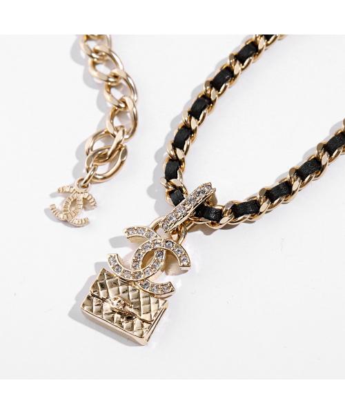 CHANEL ネックレス ABB548 B14173 チェーン レザー チョーカー CHANEL ネックレス ABB548 B14173 チェーン レザー チョーカー